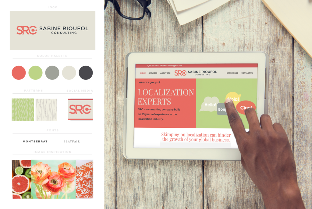 Sabine Rioufol Consulting website and branding