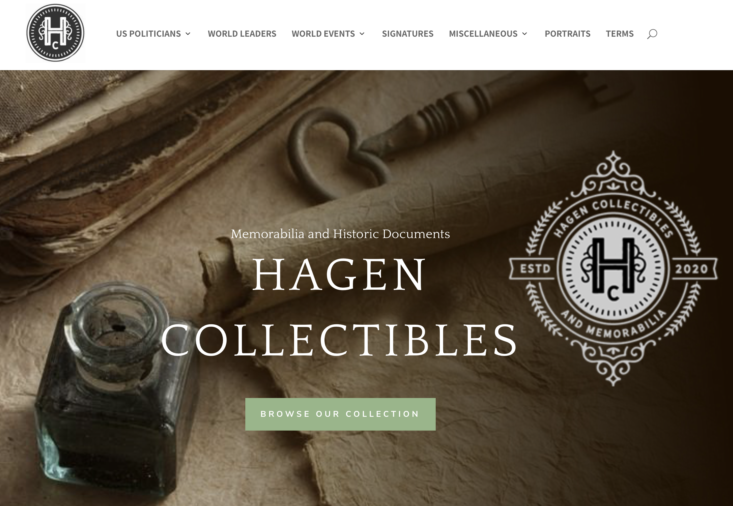 Hagen Collectibles Website (link below)